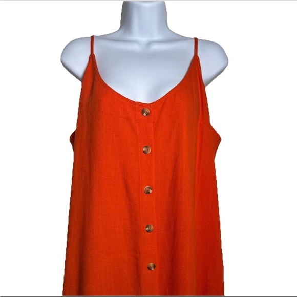 Lulus Women’s Mini Sun Dress XL Spaghetti Sleeveless Linen Pullover Sundress - Picture 2 of 13